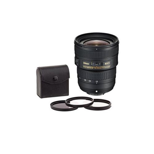  Adorama Nikon AF-S NIKKOR 18-35mm f/3.5-4.5G ED Lens, USA Warranty w/77mm Filter Kit 2207 F