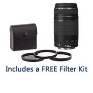 Adorama Canon EF 75-300mm f/4-5.6 III Lens with Filter Bundle 6473A003 F