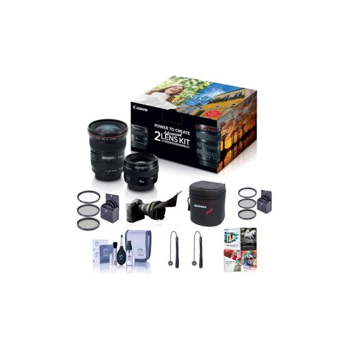  Adorama Canon Advanced 2 Lens Kit Lens with Premium Accessory Bundle 2515A034 B