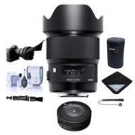 Adorama Sigma 20mm f/1.4 DG HSM ART Lens for Canon EOS DSLR Cameras W/Accessory Bundle 412954 A