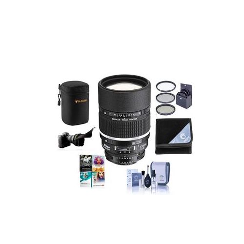  Adorama Nikon 135mm f/2 AF-D DC NIKKOR Lens with Hood - U.S.A. w/Free Accessory Bundle 1935 NK