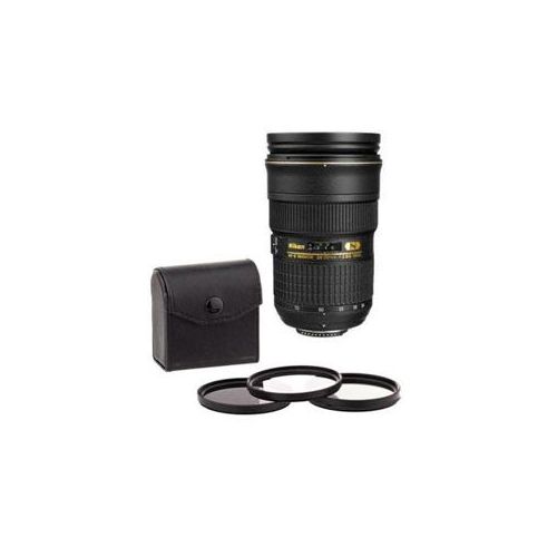  Adorama Nikon 24-70mm f/2.8G ED-IF AF-S NIKKOR Lens USA Warranty w/Filters, Ext Warranty 2164 F