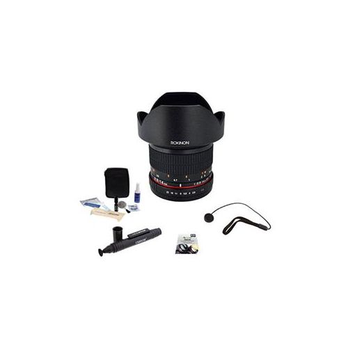  Adorama Rokinon 14mm f/2.8 IF ED MC Lens with Automatic Chip for Nikon with Acc Bundle FE14MAF-N K