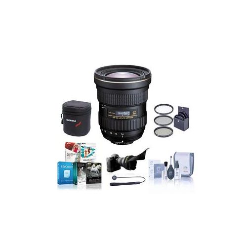  Adorama Tokina 14-20mm f/2.0 AT-X Pro DX Lens for Nikon with Free Accessory Bundle ATXAF140DXN A