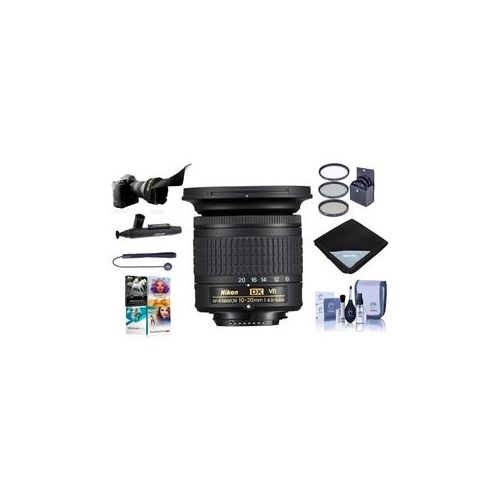  Adorama Nikon AF-P DX 10-20mm f/4.5-5.6G IF VR Zoom Lens USA With Pro Accessory Bundle 20067 KB