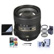 Adorama Nikon 24-85mm f/3.5-4.5G ED AF-S VR NIKKOR Lens, USA Warranty w/Accessory Bundle 2204 NK