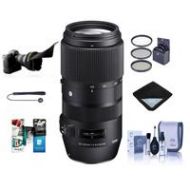 Adorama Sigma 100-400mm F5-6.3 DG OS HSM Lens for Nikon DSLR With Free Accessory Bundle 729955 A