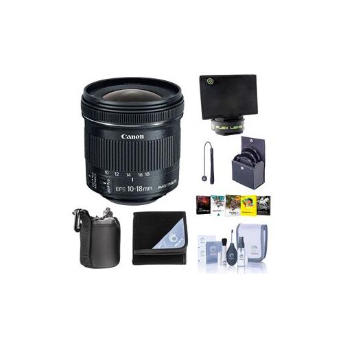  Adorama Canon EF-S 10-18mm f/4.5-5.6 IS STM Lens with Premium Accessory Bundle 9519B002 B