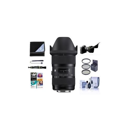  Adorama Sigma 18-35mm F/1.8 DC HSM ART Lens for Nikon SLR Cameras w/Accessory Bundle 210-306 A