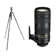 Adorama Nikon AF-S NIKKOR 70-200mm f/2.8E FL ED VR Lens W/With FotoPro X-Go CF Tripod 20063 TP