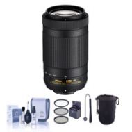 Adorama Nikon AF-P DX NIKKOR 70-300mm f/4.5-6.3G ED VR Lens USA w/Free Accessory Bundle 20062 A