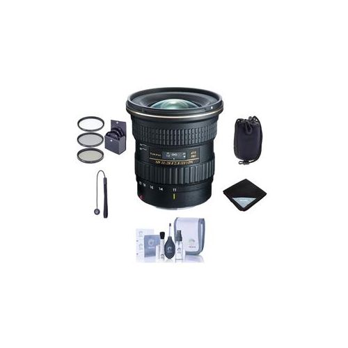  Adorama Tokina ATX 11-20mm F/2.8 Pro DX UW Zoom Lens f/Nikon F Mount w/Free Acc Bundle ATXAF120DXN A