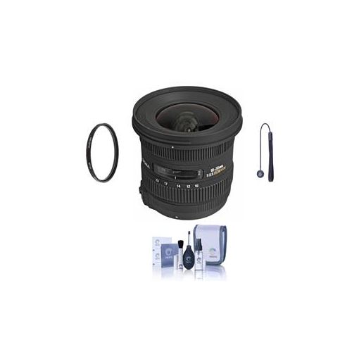  Adorama Sigma EX DC HSM Aspherical IF 10-20mm f3.5 Lens For Nikon #202306 -BUNDLE- SG102035NKA1