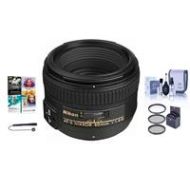 Adorama Nikon 50mm f/1.4G AF-S NIKKOR Lens - Nikon USA Warranty w/Accessory Bundle 2180 NK