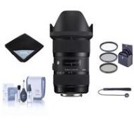 Adorama Sigma 18-35mm F/1.8 DC HSM ART Lens for Canon EF with Accessory Bundle 210-101 A