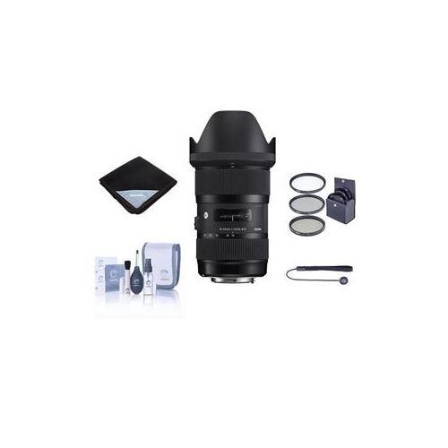  Adorama Sigma 18-35mm F/1.8 DC HSM ART Lens for Canon EF with Accessory Bundle 210-101 A