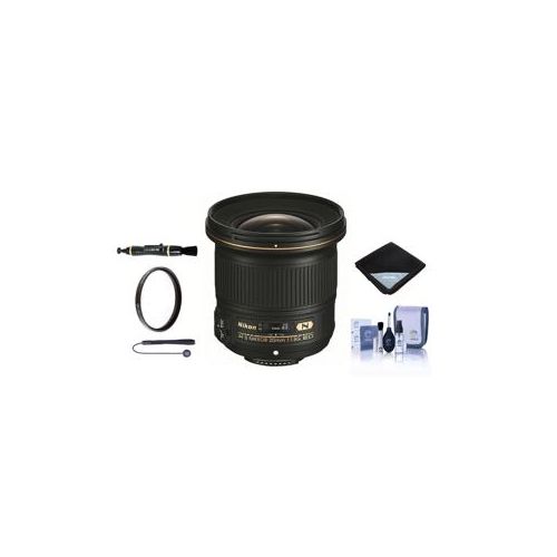  Adorama Nikon 20mm f/1.8G AF-S ED NIKKOR Lens, USA Warranty with Basic Accessory Bundle 20051 A