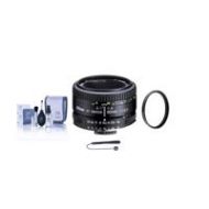 Adorama Nikon 50mm f/1.8D AF NIKKOR Lens - USA Warranty w/52mm UV & Cleaning Bundle 2137 KU