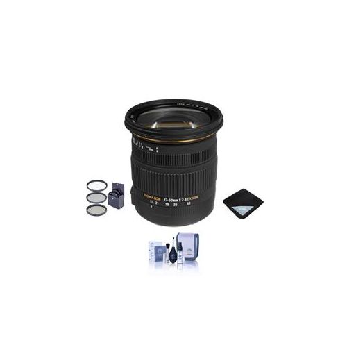  Adorama Sigma 17mm-50mm f2.8 EX DC OS HSM Lens f/Canon USA - With Free accessory Bundle 583101 K