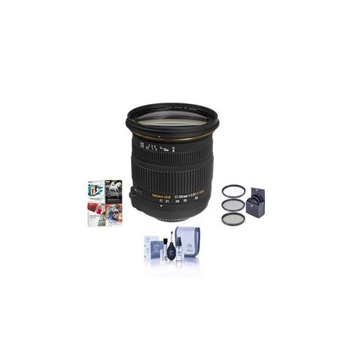  Adorama Sigma 17mm-50mm f/2.8 EX DC OS HSM Lens f/Nikon #583306 With Free Acc Bundle 583306 K