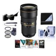 Adorama Nikon 24-70mm f/2.8E ED-IF AF-S VR NIKKOR Lens, USA Warranty w/Accessory Bundle 20052 NK