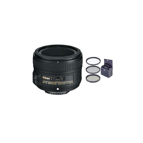  Adorama Nikon 50mm f/1.8G AF-S NIKKOR Lens, USA Warranty, Free 58mm Filter Kit 2199 KV