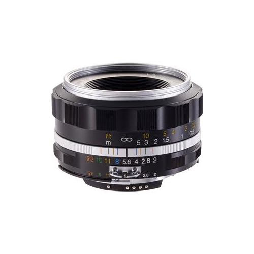  Adorama Voigtlander Ultron 40mm f2 SL-II S Lens for Nikon - Silver Rim BA229J