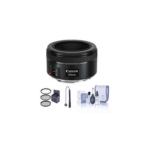  Adorama Canon EF 50mm f/1.8 STM Lens with Free Basic Accessory Bundle 0570C002 A