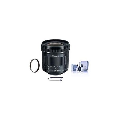  Adorama Canon EF-S 10-18mm f/4.5-5.6 IS STM Lens with Free Basic Accessory Bundle 9519B002 A