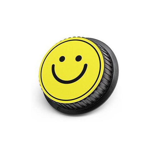  Adorama LenzBuddy Rear Lens Cap for Canon - with Photo of a Happy Face (Yellow) 52103-04