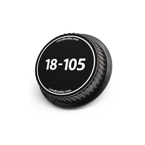 Adorama LenzBuddy Rear Lens Cap for Nikon 18-105mm (Black & White) 61112-01