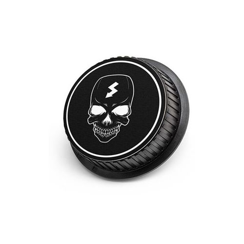  Adorama LenzBuddy Rear Lens Cap for Nikon - with Skull Icon (Black & White) 62109-01