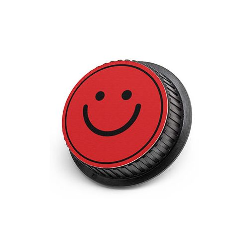  Adorama LenzBuddy Rear Lens Cap for Canon - with Photo of a Happy Face (Red) 52103-03