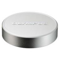 Adorama Olympus Silver Metal Lens Cap w/Olympus Logo f/M.Zuiko Digital 17mm 1:1.8 Lens V325482SW000