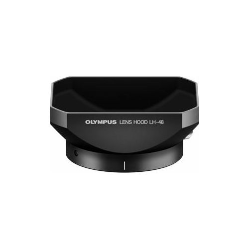  Adorama Olympus Metal Hood LH-48 for M.ZUIKO Digital ED 12mm Lens - Black V324480BW000