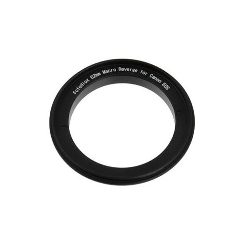  Adorama Fotodiox 62mm Filter Thread Macro Reverse Mount Adapter Ring for Canon EF, EF-S REVERSE-MOUNT-62MM-EOS