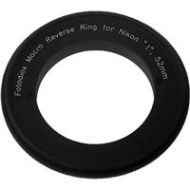 Adorama Fotodiox 52mm Filter Thread Macro Reverse Mount Adapter Ring for Nikon 1 Camera REVERSE-MOUNT-52MM-N1