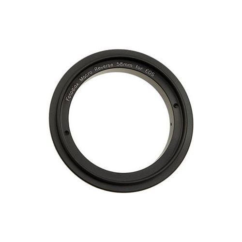  Adorama Fotodiox 58mm Filter Thread Macro Reverse Mount Adapter Ring for Canon EF, EF-S REVERSE-MOUNT-58MM-EOS