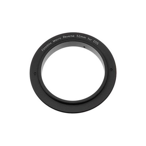  Adorama Fotodiox 52mm Filter Thread Macro Reverse Mount Adapter Ring for Canon EF, EF-S REVERSE-MOUNT-52MM-EOS