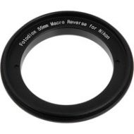 Adorama Fotodiox 55mm Filter Thread Macro Reverse Mount Adapter Ring for Nikon F Camera REVERSE-MOUNT-55MM-NIKF