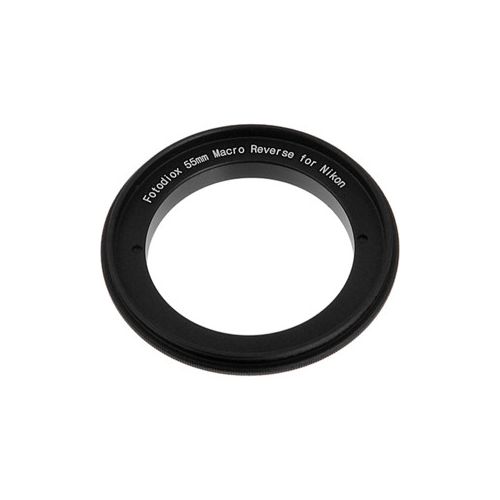  Adorama Fotodiox 55mm Filter Thread Macro Reverse Mount Adapter Ring for Nikon F Camera REVERSE-MOUNT-55MM-NIKF