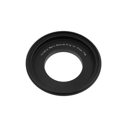  Adorama Fotodiox 77mm Filter Thread Macro Reverse Mount Adapter Ring for Nikon F Camera REVERSE-MOUNT-77MM-NIKF