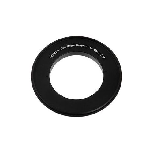  Adorama Fotodiox 77mm Filter Thread Macro Reverse Mount Adapter Ring for Canon EF, EF-S REVERSE-MOUNT-77MM-EOS