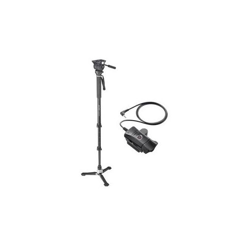  Adorama Libec Hands-Free Monopod with Video Head and Case W/Libec ZFC-L Zoo Focus Contrl HFMP ZFC KIT