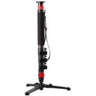 Adorama Moza SPDA1 4-Section Telescopic CF Monopod w/ Folding Mini Legs, 33 lbs Capacity SPDA1