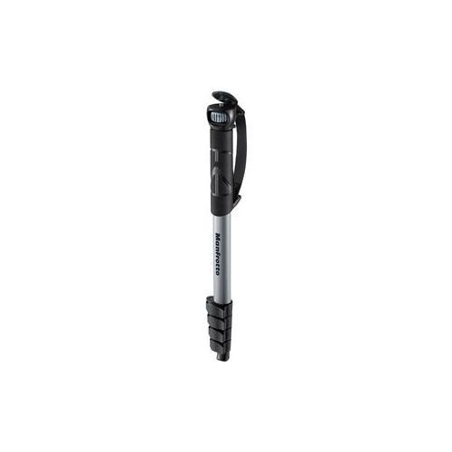  Adorama Manfrotto Compact Aluminum Monopod Advanced, 6.61lbs Capacity, Black MMCOMPACTADV-BK