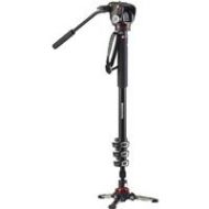 Adorama Manfrotto XPRO Aluminum Monopod with 2-Way Fluid Video Head MVMXPROA42WUS