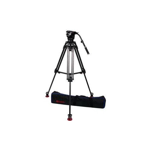  Adorama OZEN 12CF2S Tripod System, 100mm Tripod, AGILE 12S Fluid Head and S-LOC Plates OZEN-OZ-12CF2S