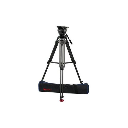  Adorama OZEN 18CF1HD Tripod System, 100mm HD Tripod, AGILE 18 Fluid Head, E-Z LOAD Plate OZEN-OZ-18CF2HD