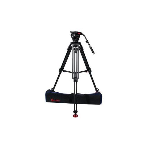  Adorama OZEN 15AL2 Tripod System, 100mm Tripod, AGILE 15 Fluid Head and E-Z LOAD Plates OZEN-OZ-15AL2